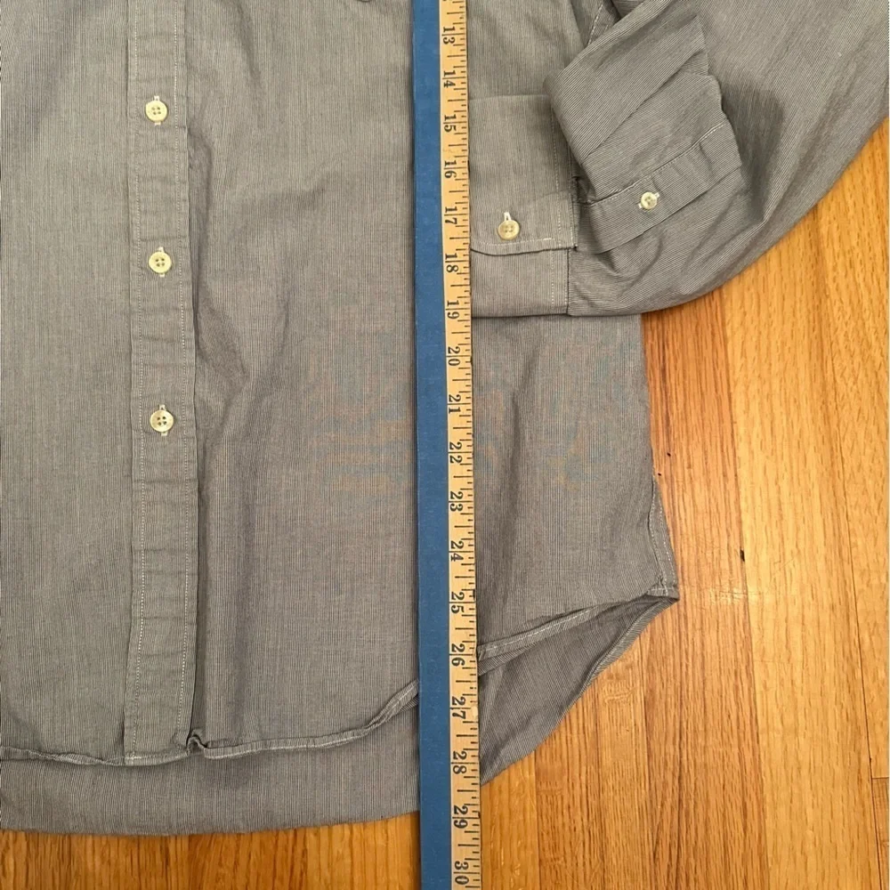 J Crew Button Up Shirt Mens XL Tailored Fit Stripe Long Sleeve Pocket (j5)